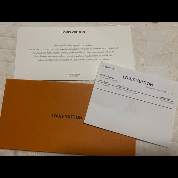 WILD V HOOP EARRINGS Authentic Louis Vuitton - Picture 3 of 5